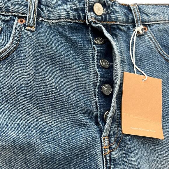 Reformation Charlie High Rise Jean Shorts Size 30 - Picture 4 of 11